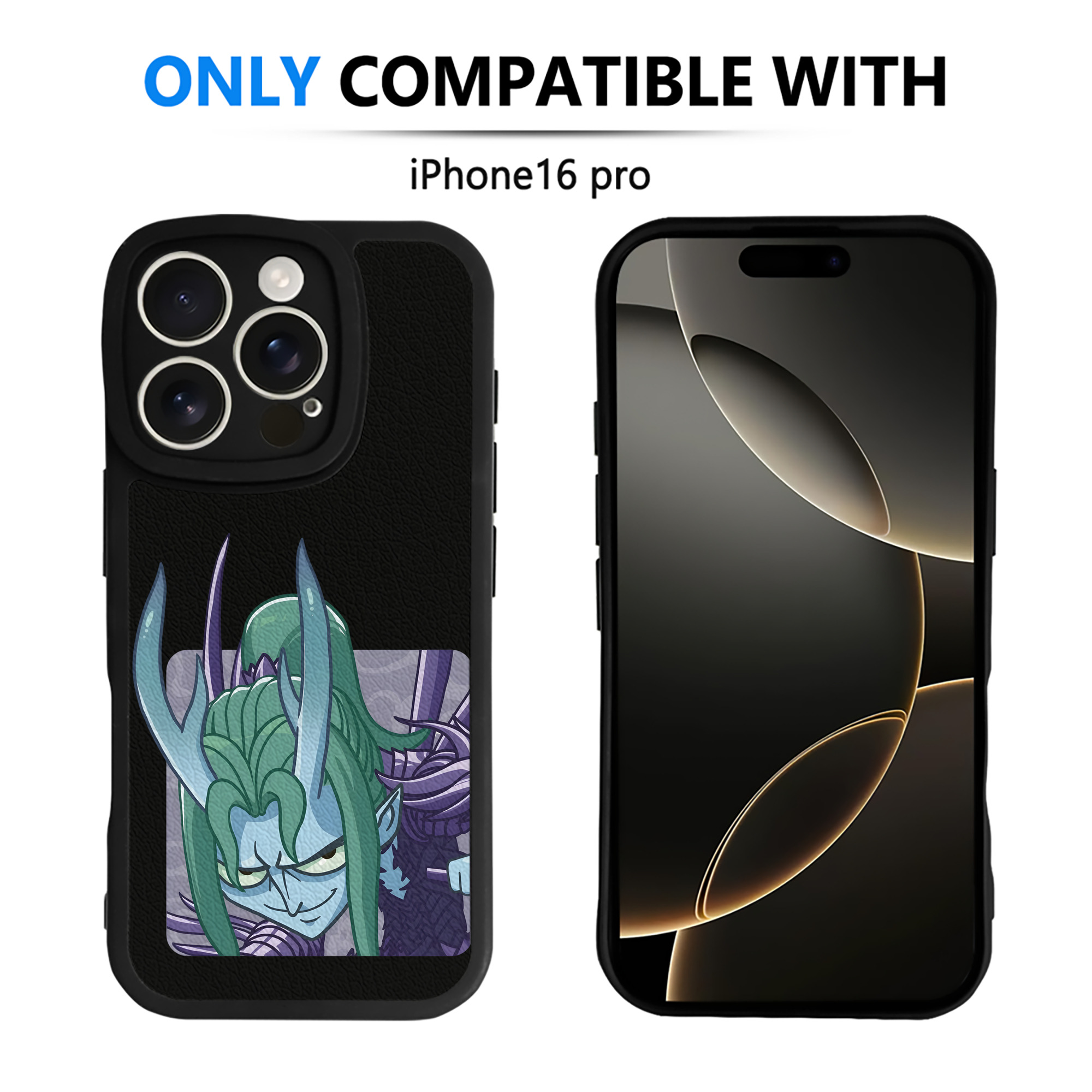 （画像用） Ne Zha 2 ナタ 魔童の大暴れ 【iPhone 16シリーズ対応】シリコンスマホケース（レザー調） 材質：シリコン